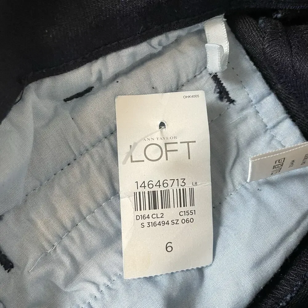 Ann Taylor Loft Modern Trouser Pants Dark Navy 6/28 NWT‎ Business Casual